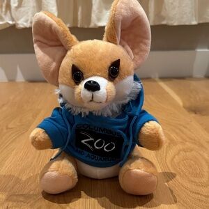 Fennec Fox Blue Hoodie Plush Toy